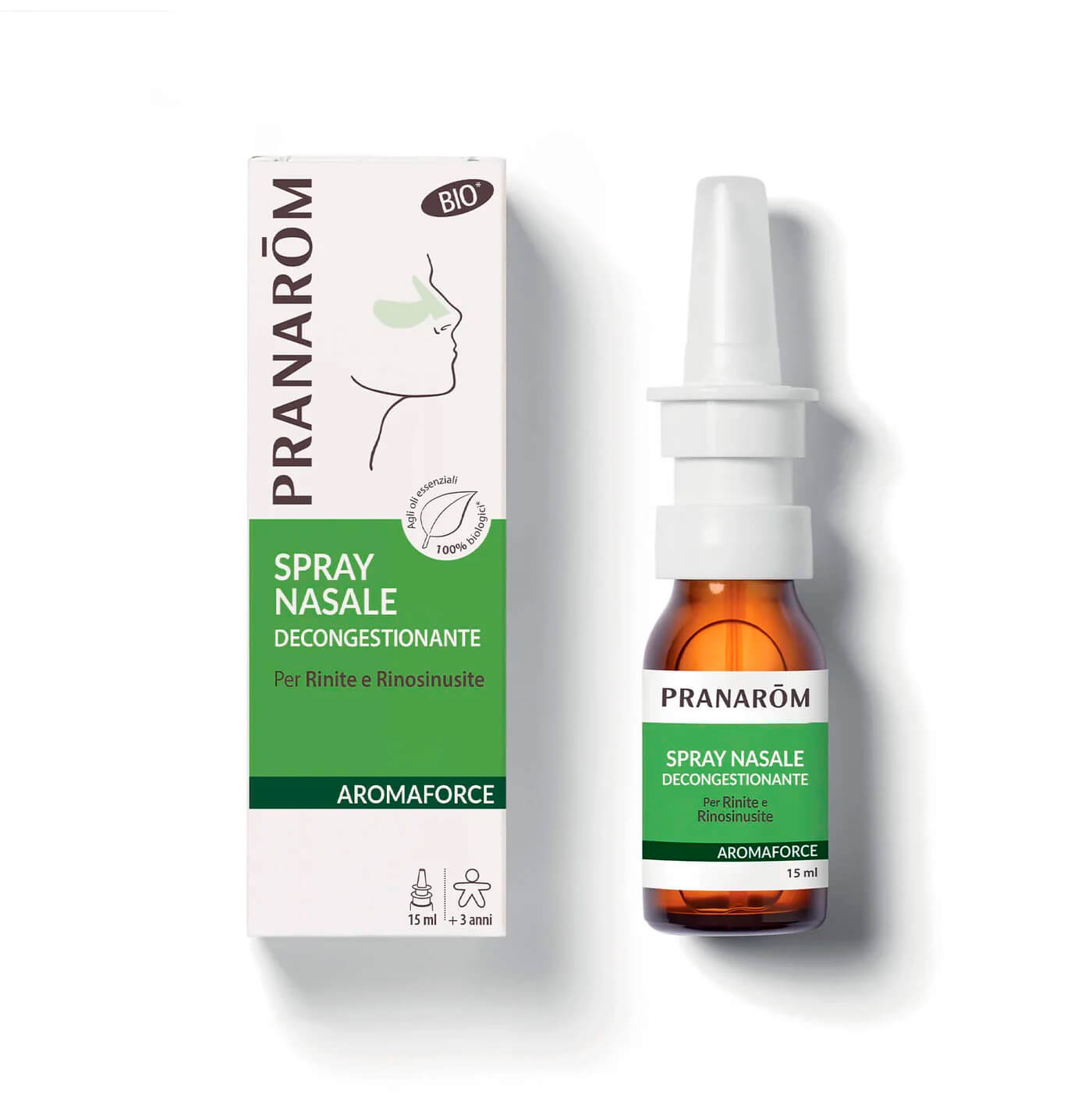 Pranarom Aromaforce - Spray Nasale Decongestionante Bio 15 ml