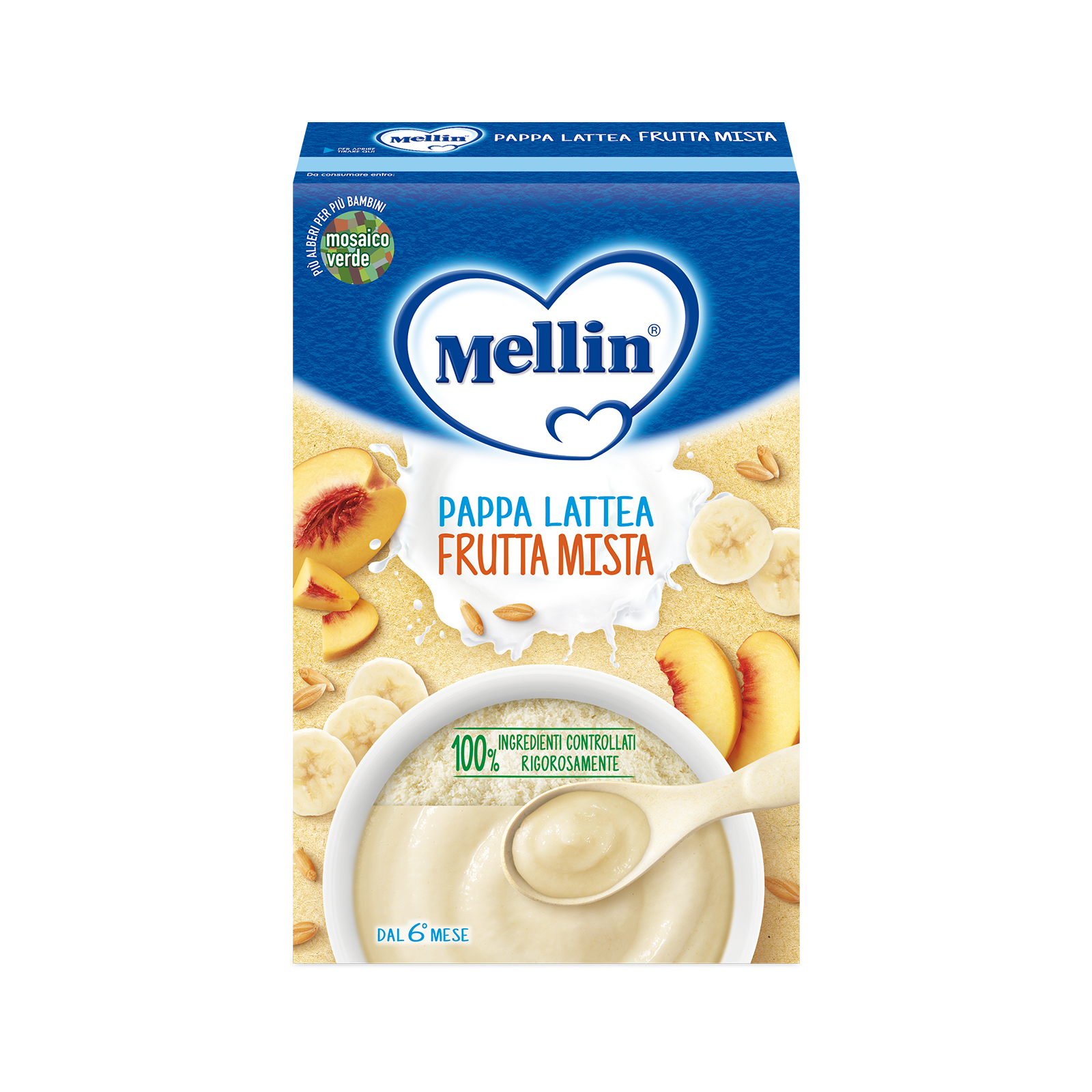 Mellin Pappa Lattea Frutta Mista 250 g Mellin Pappa Lattea Frutta Mista 250 g