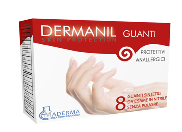 Dermanil Guanti Protettivi e Anallergici 8 Pezzi