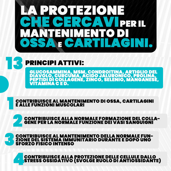 T-Rex Integratori Articoss 60 Compresse - Integratore Per Articolazioni E Ossa
