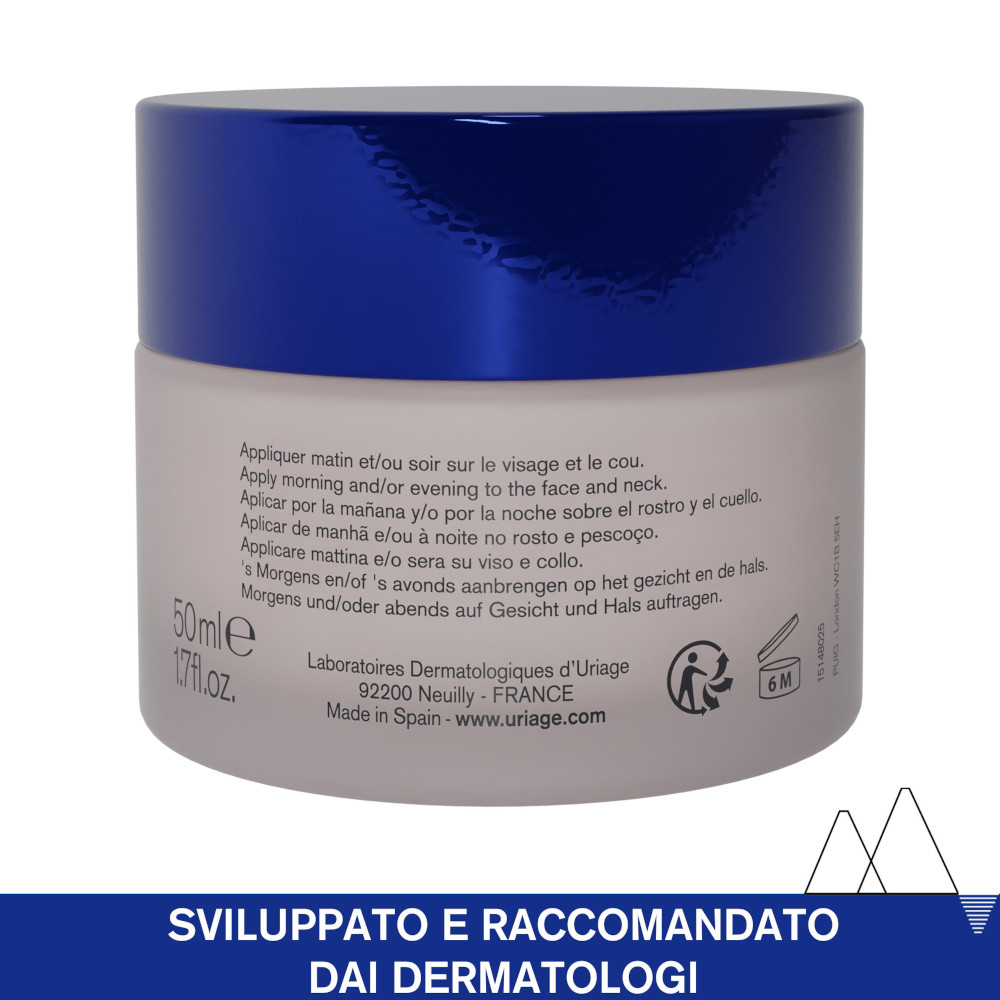 URIAGE AGE ABSOLU Crema antietà antirughe con RETINOLO, ACIDO IALURONICO, VITAMINA C ed E. Booster di Procollagene X6 - 50ml