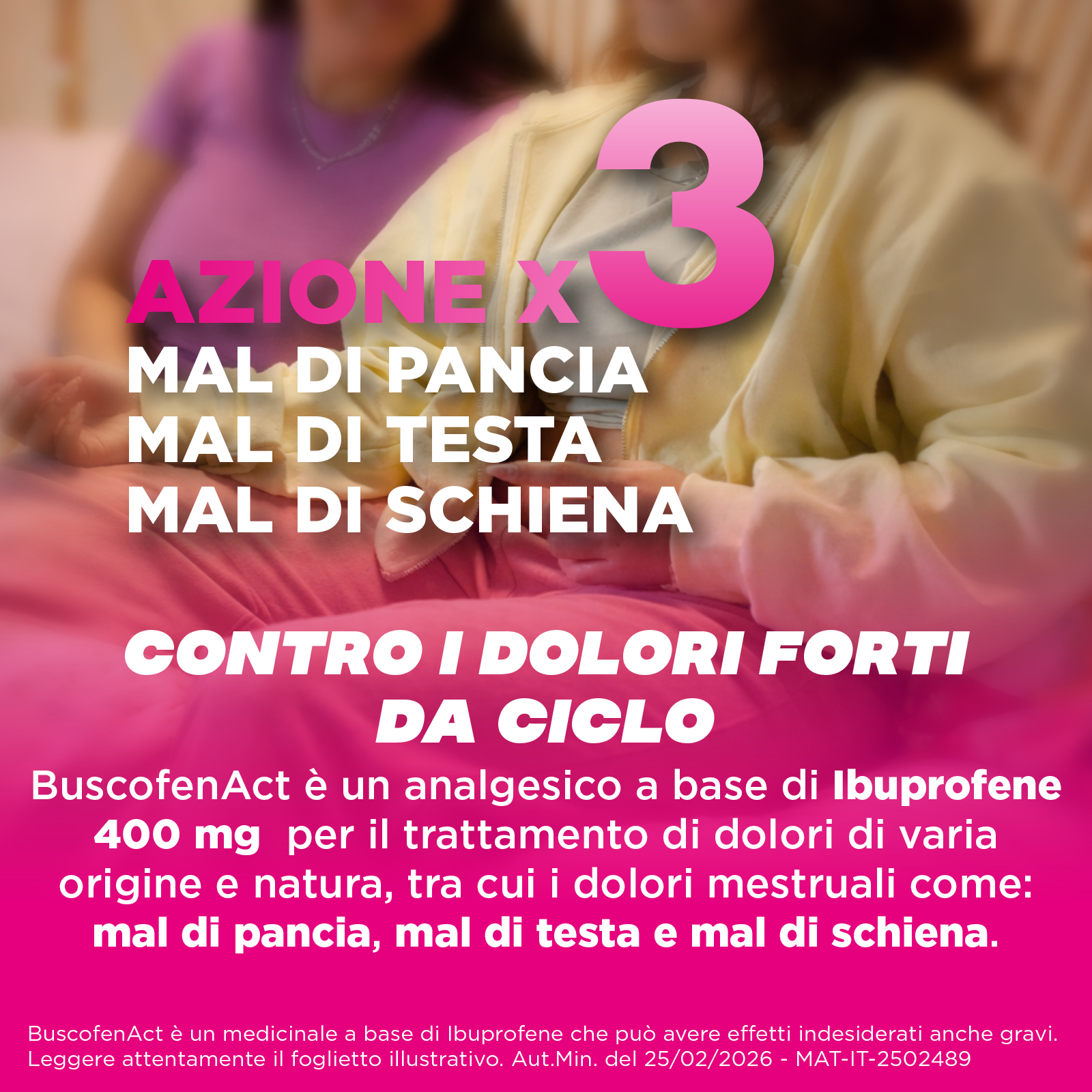 BuscofenAct 400 mg - Contro I Dolori Da Ciclo 20 Capsule Molli