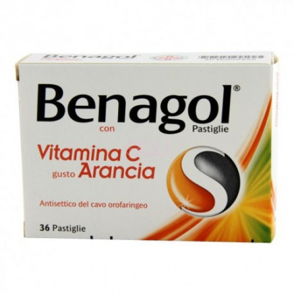 BENAGOL VIT.C.GUSTO ARANCIA 36 PAST pastiglie mal di gola