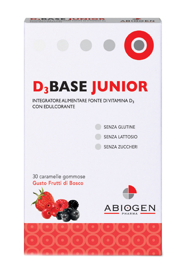 D3 Base Junior benessere intestinale gusto Frutti di Bosco 30 caramelle D3 Base Junior benessere intestinale gusto Frutti di Bosco 30 caramelle
