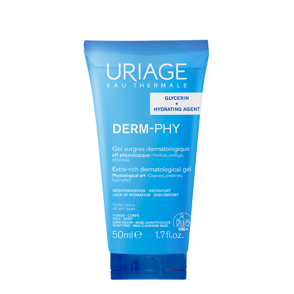 Uriage - Derm-Phy - Gel Surgras Dermatologico Extra-Ricco Per Viso E Corpo 50 ml