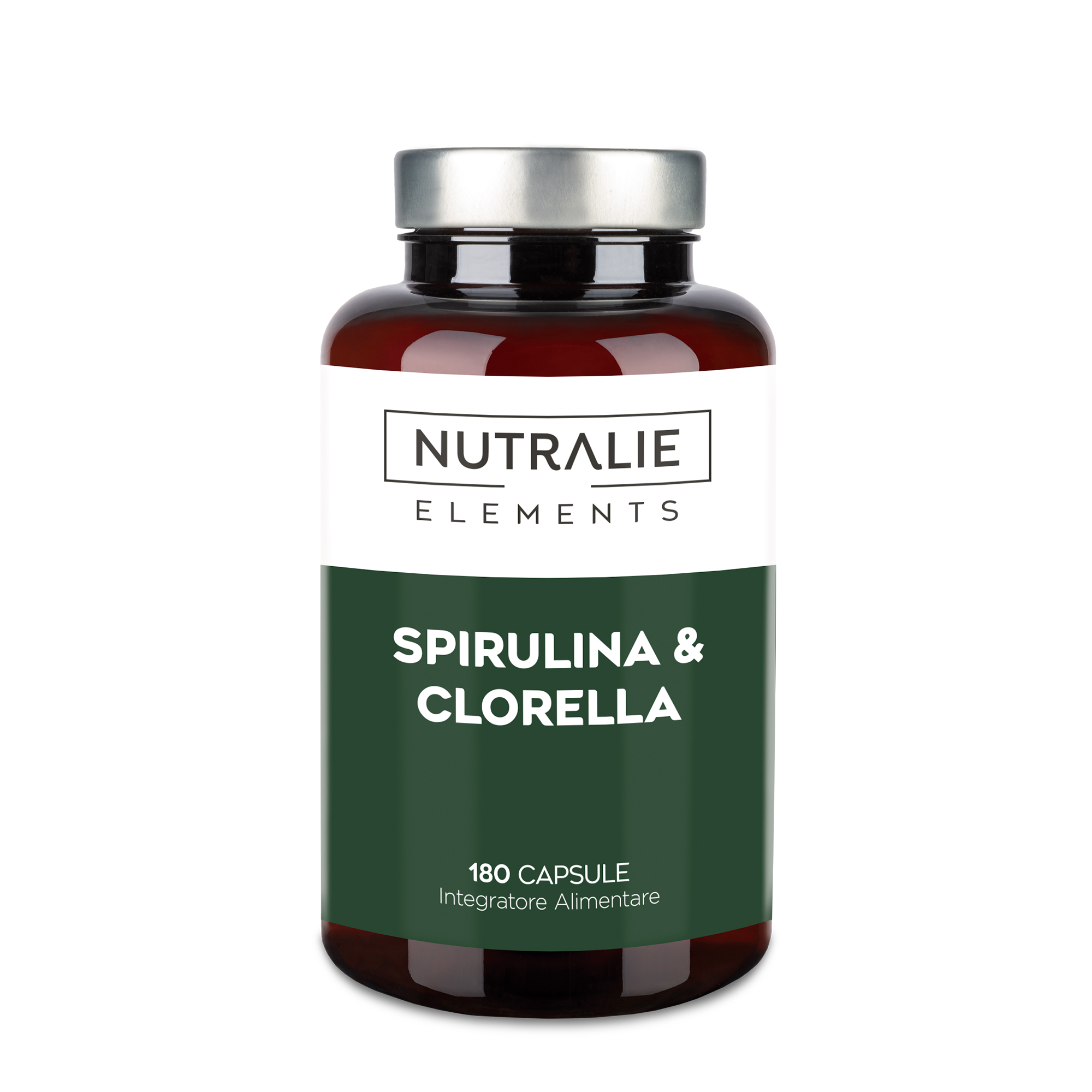 Nutralie Spirulina E Clorella 180 Capsule - Integratore Di Spirulina E Clorella