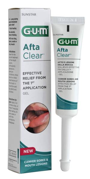 Gum AftaClear Gel Trattamento Antiafte 10 ml Gum AftaClear Gel Trattamento Antiafte 10 ml