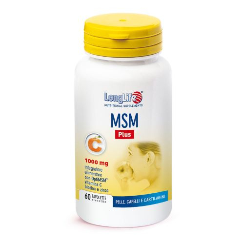 MSM Plus LongLife - Integratore per pelle, capelli e cartilagine - 60 tavolette