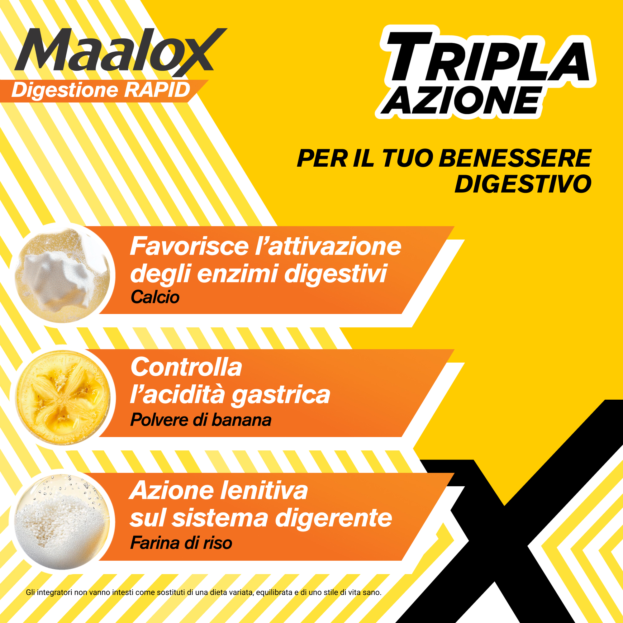 Maalox Digestione RAPID, Integratori, Cattiva Digestione, Acidità di Stomaco – Per Adulti e Bambini 6+, Gravidanza, Senza Glutine e Lattosio (20 Bustine) 