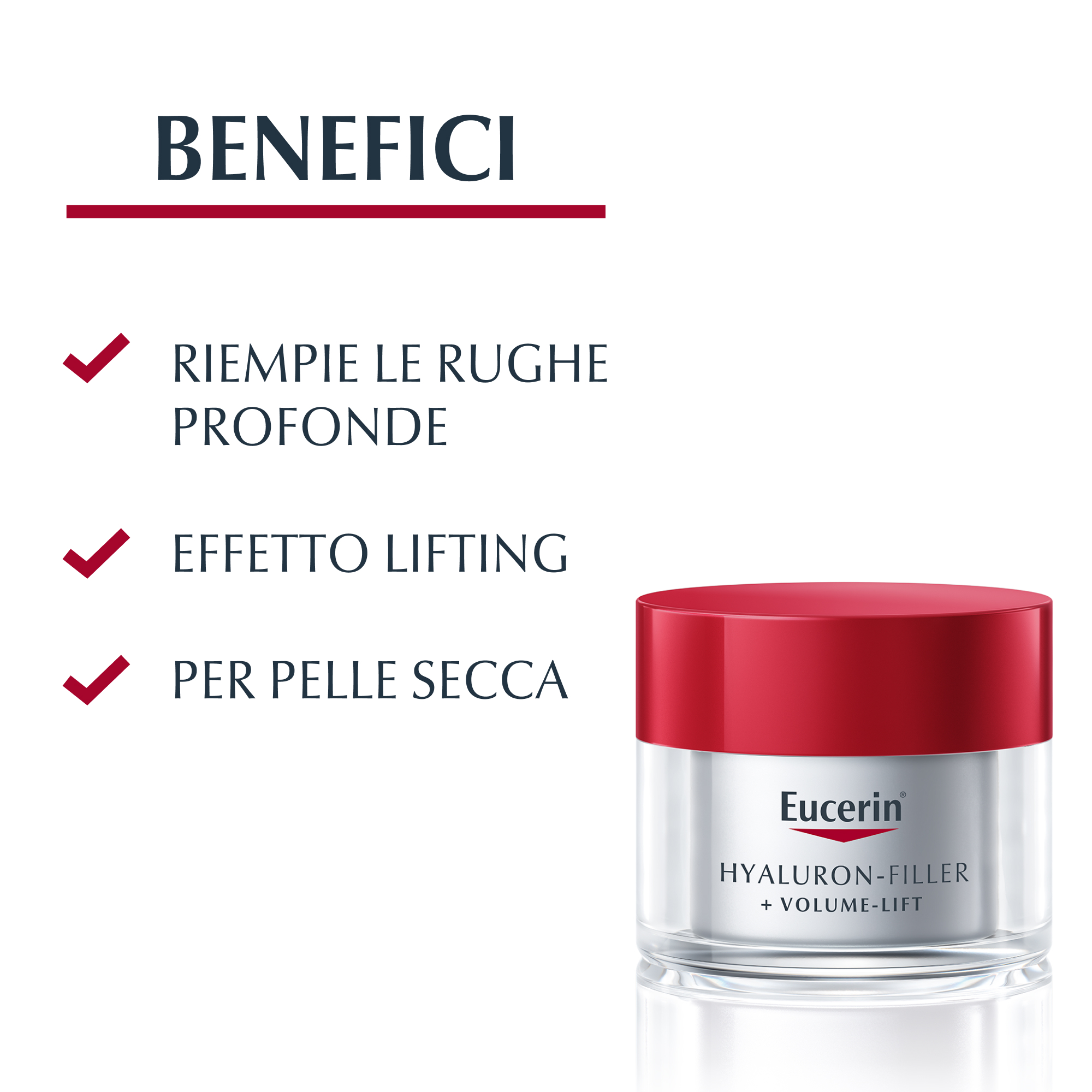 Eucerin Hyaluron-Filler Volume crema Giorno pelle secca 50mL Eucerin Hyaluron-Filler Volume crema Giorno pelle secca 50mL