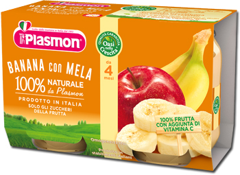 Plasmon Omogenizzato Banana e Mela 2x104 g Plasmon Omogenizzato Banana e Mela 2x104 g
