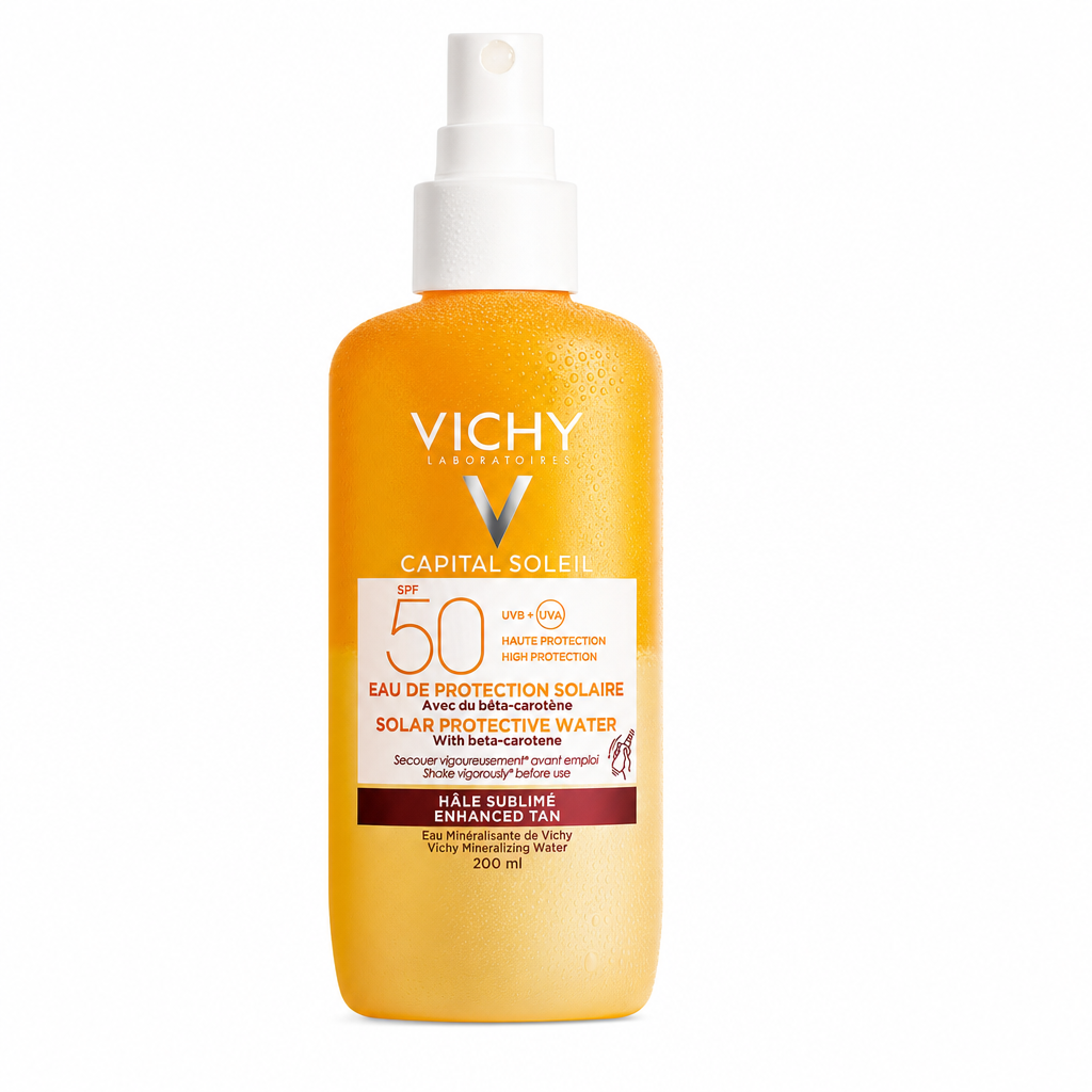 Vichy Capital Soleil Acqua Solare Spray Corpo per Abbronzatura Intensa 50 SPF 200 ml