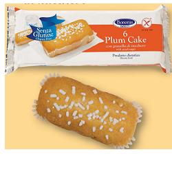 Bononia Senza Glutine Plumcake Con Granella di Zucchero 6x37 g