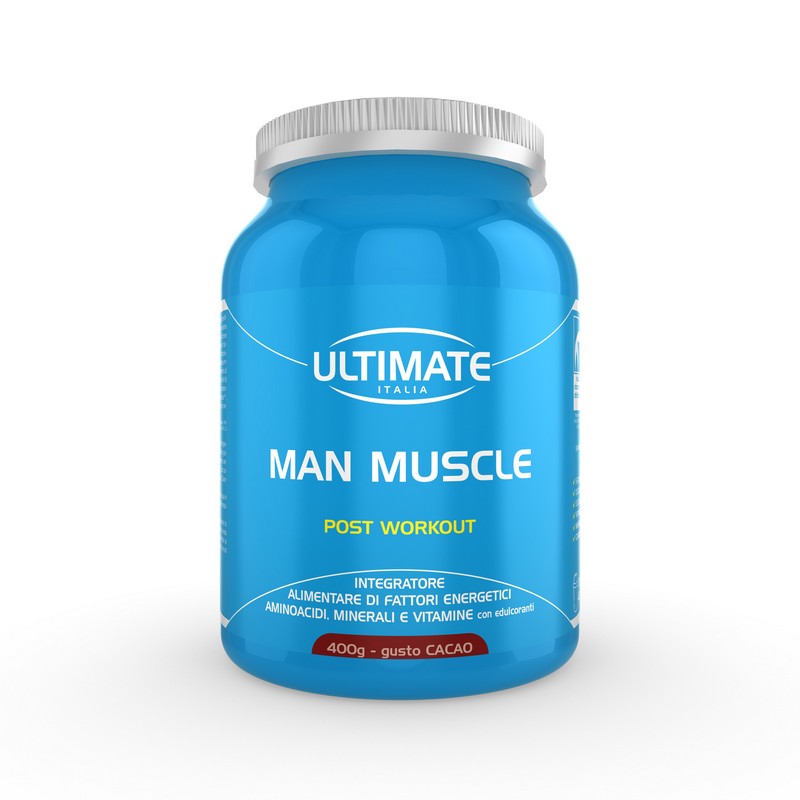 Ultimate Italia Man Muscle Post Workout Gusto Cacao - Integratore Per Lo Sport 400 g