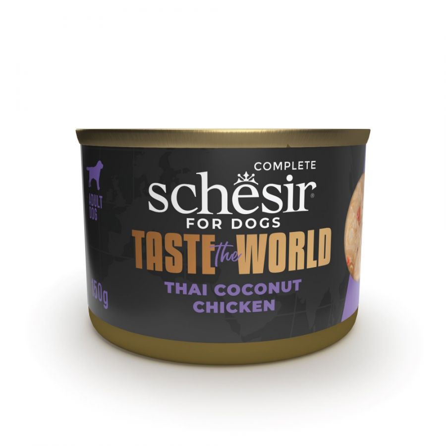 SCHESIR CANE TASTE WORLD THAI COCONUT POLLO 150GR (lattina)
