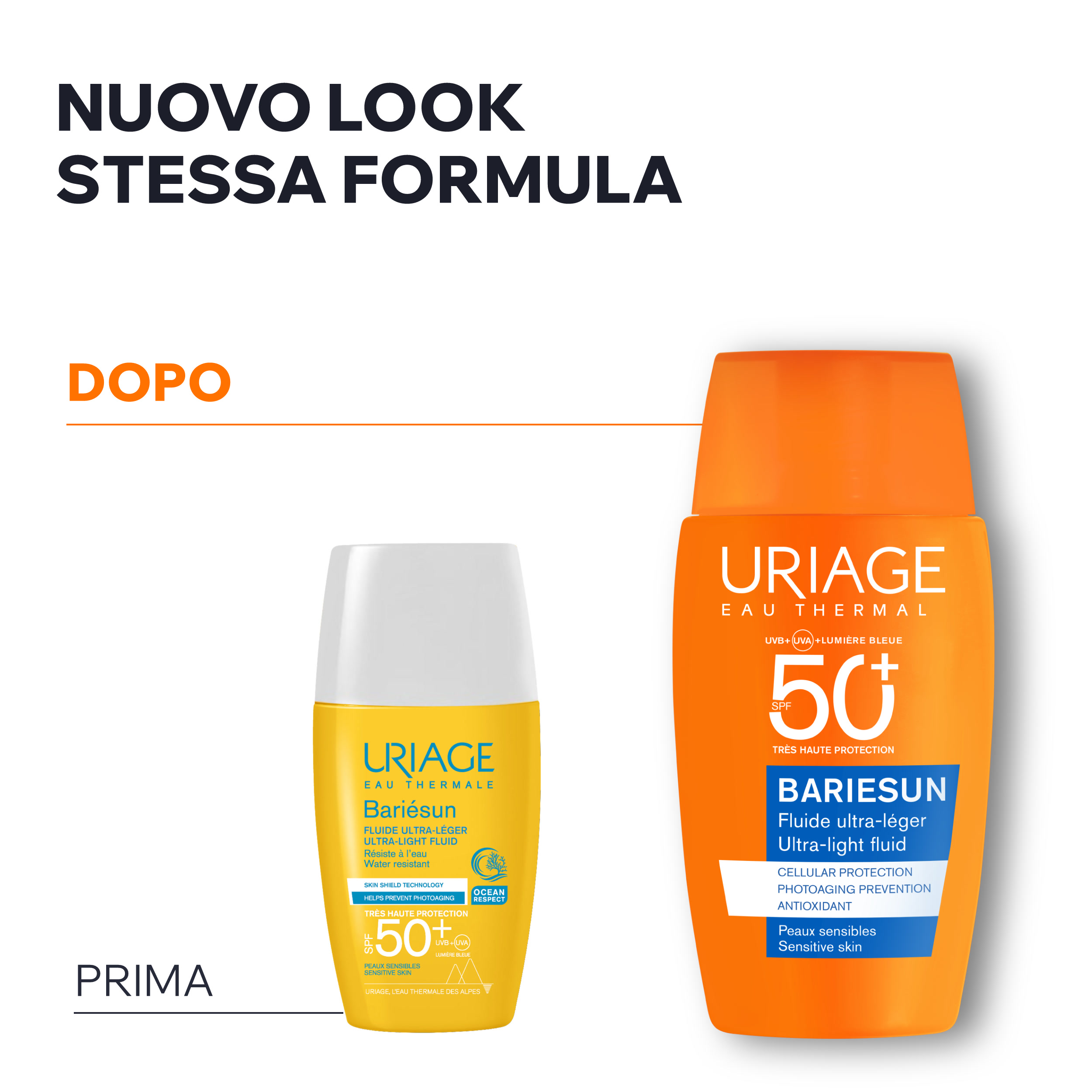 Uriage - Bariésun Fluido Solare Ultra-Leggero Invisibile SPF50+ Viso 30 ml