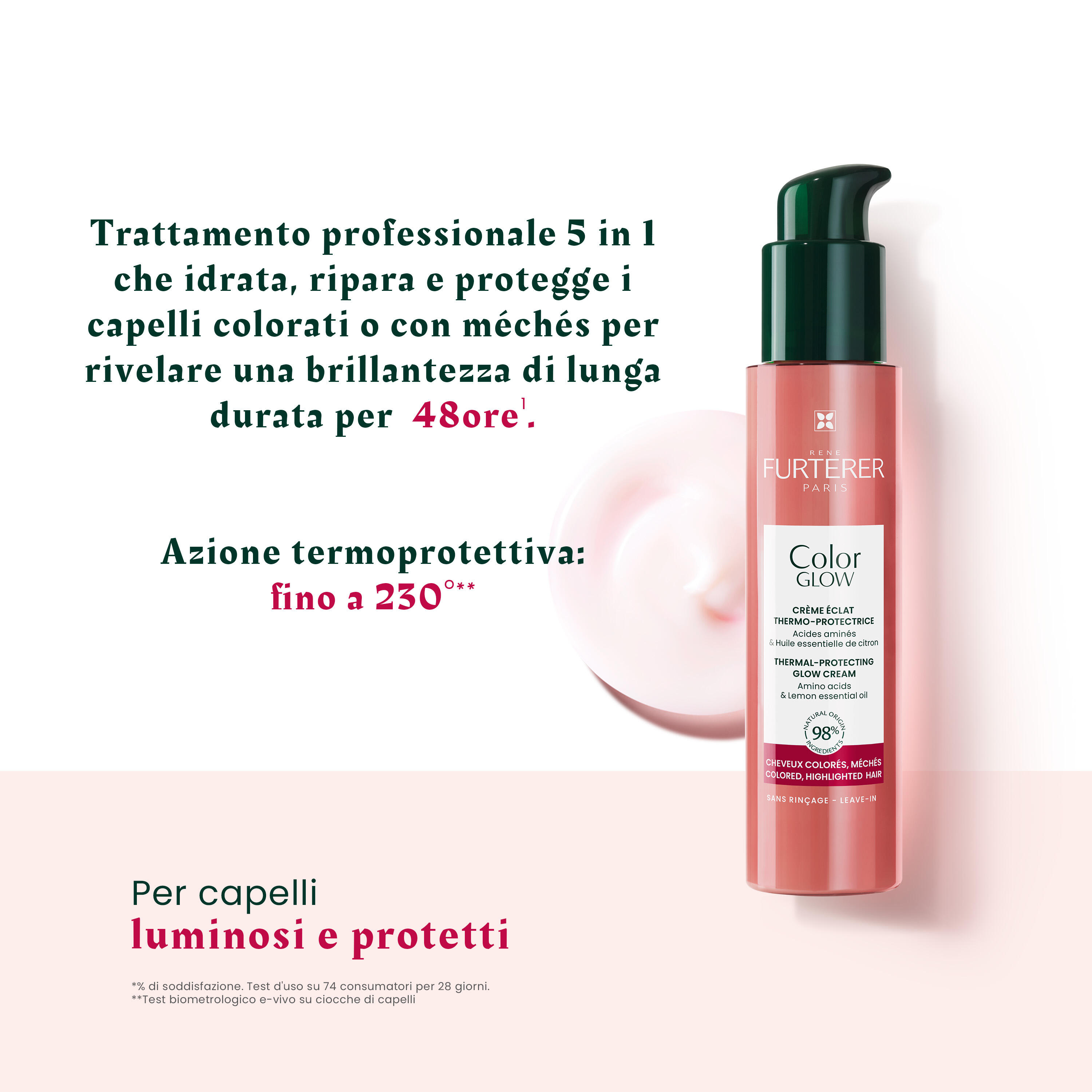 René Furterer Color Glow - Crema Luminosità Termo-Protettiva 100 ml