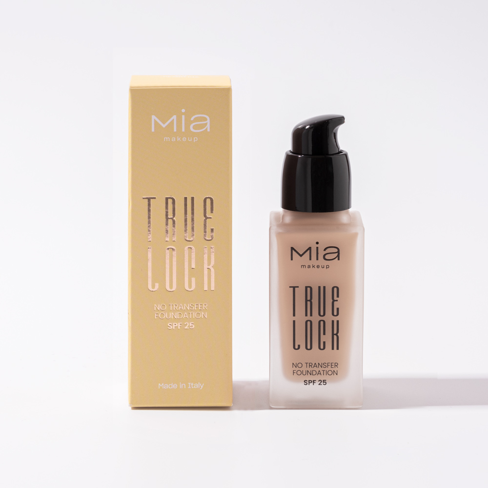 Mia Makeup - True Lock - Fondotinta Fluido SPF25 A Lunga Tenuta - N.04 Peach Pie