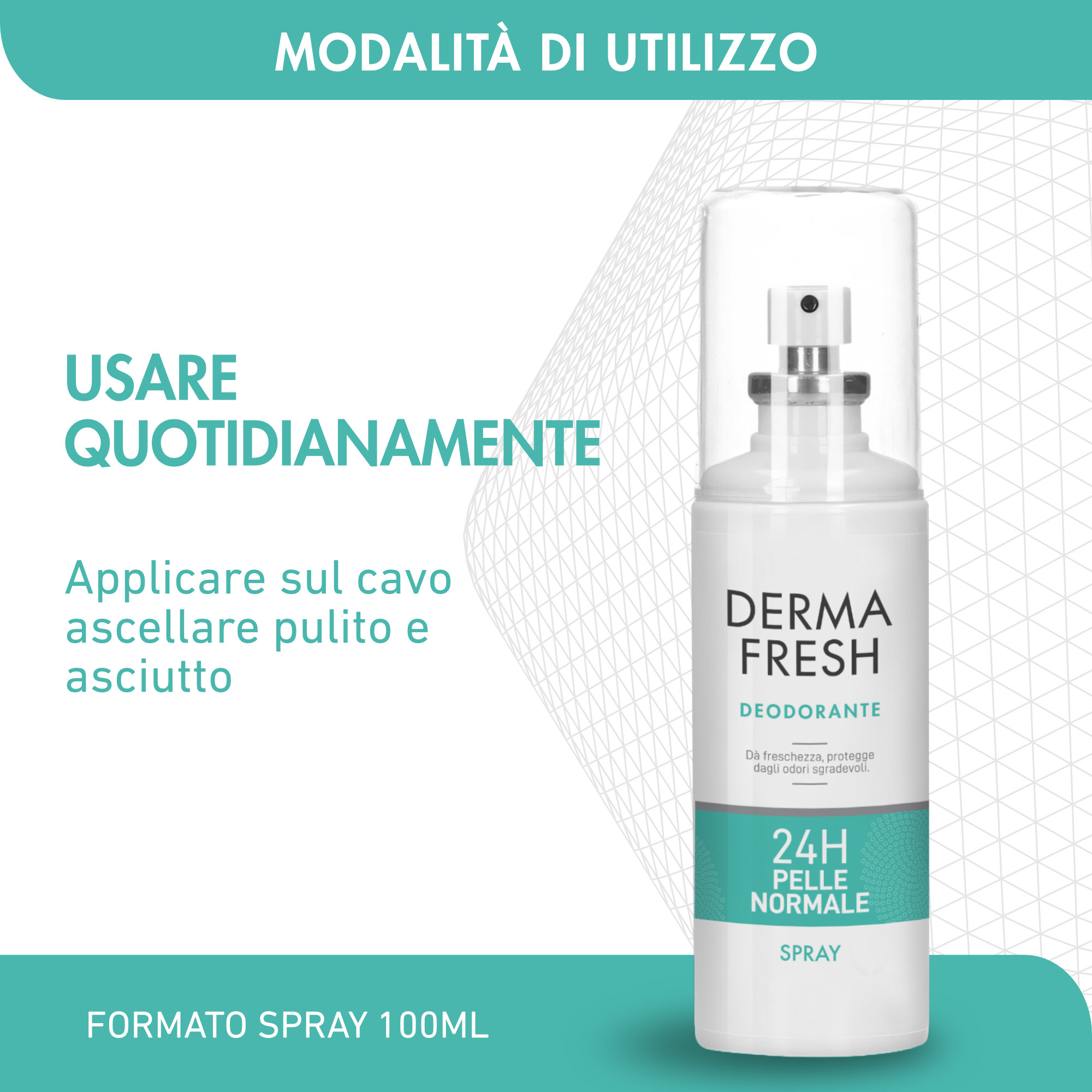 Dermafresh 24H Pelle Normale - Deodorante Spray 100 ml