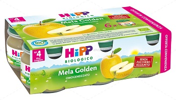 Hipp Biologico Omogeneizzato Mela Golden 2x80g Hipp Biologico Omogeneizzato Mela Golden 2x80g