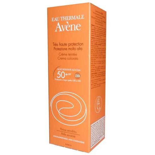 Avène Solare Crema Viso Colorata SPF 50+ Protezione Molto Alta 50 ml Avène Solare Crema Viso Colorata SPF 50+ Protezione Molto Alta 50 ml
