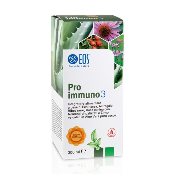 EOS PROIMMUNO3 integratore per le difese immunitarie Gusto Arancia 300 ml