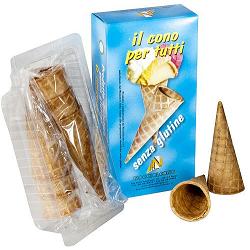 Nocciolcono Cono Per Gelati Senza Glutine 6 Pezzi