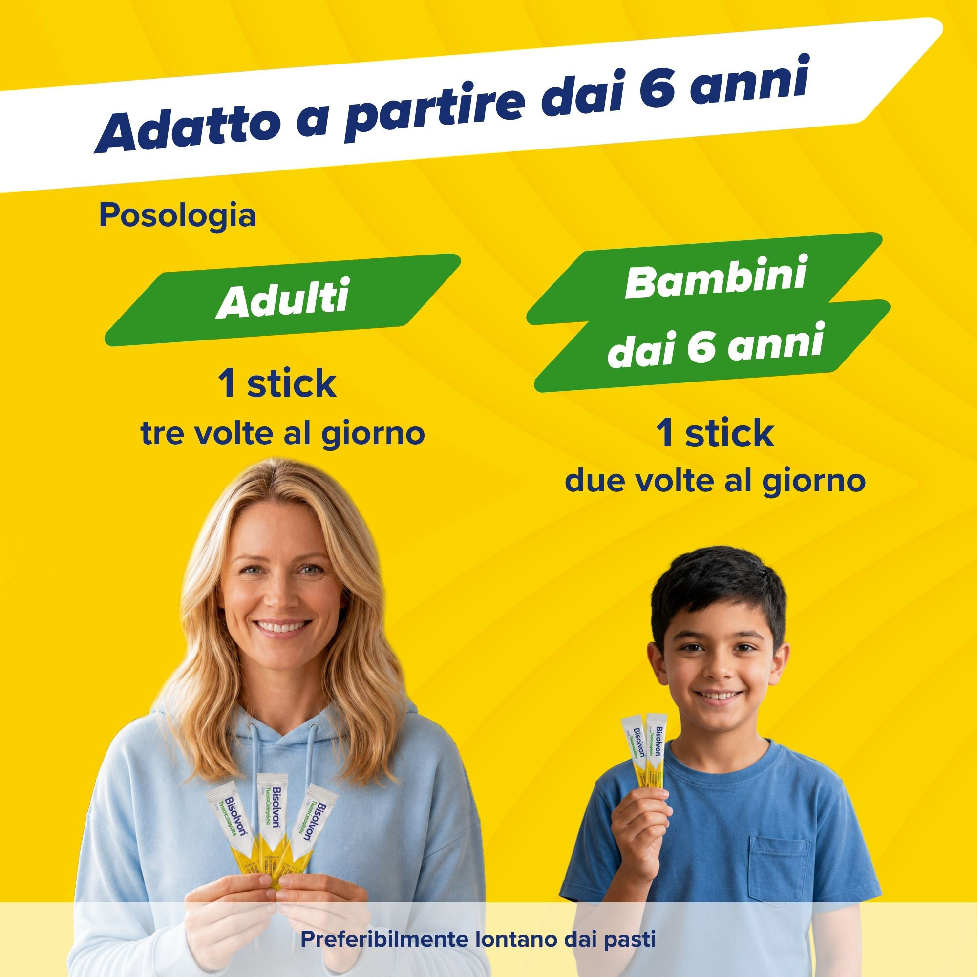 Bisolvon Tosse Complete 12 Bustine Monodose - Trattamento Per Tosse Grassa, Secca E Mal Di Gola