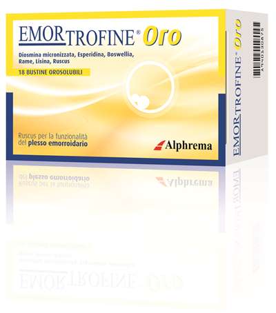 Emortrofine Oro benessere del transito intestinale 18 bustine