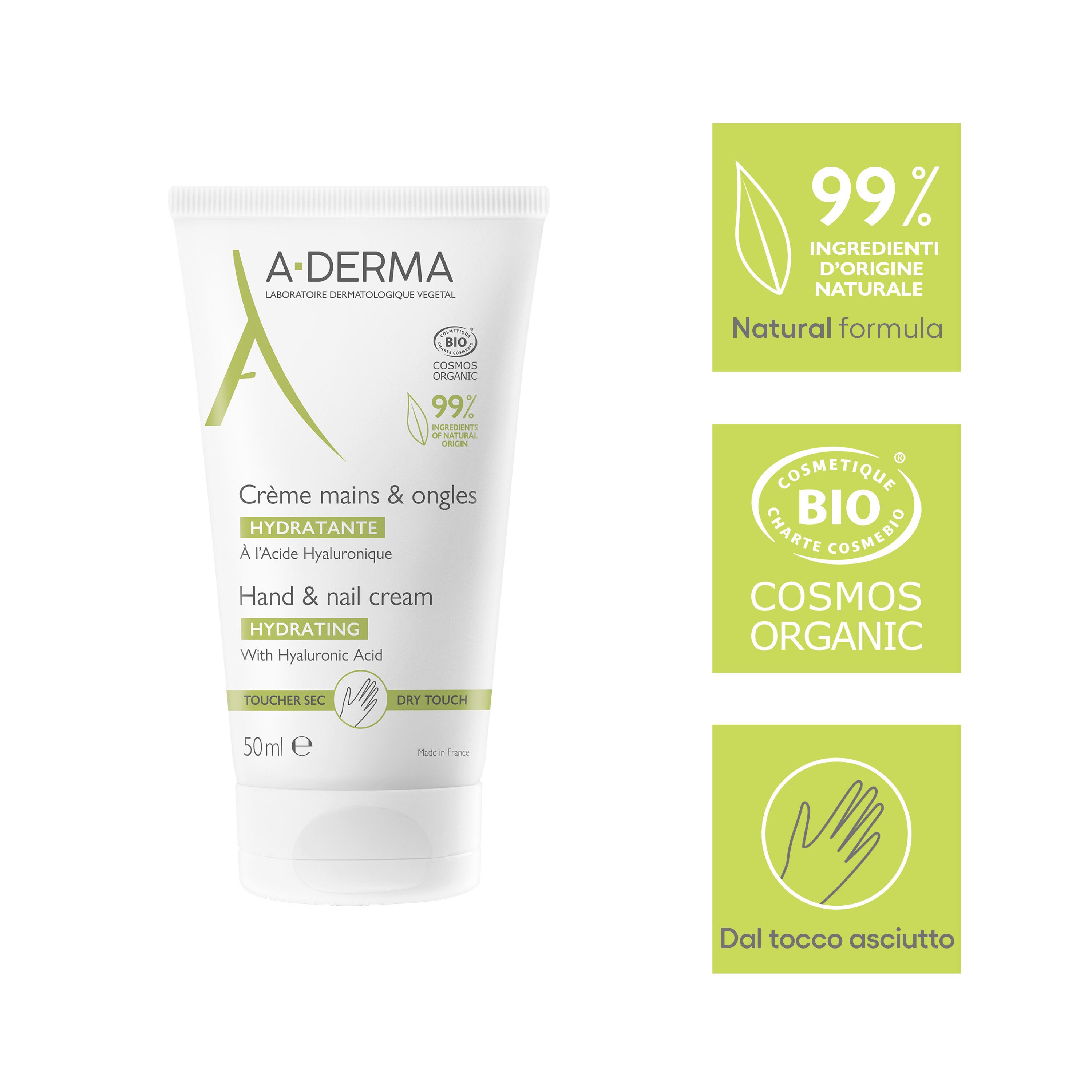 A-Derma Les Indispensables - Crema Idratante Mani E Unghie 50 ml