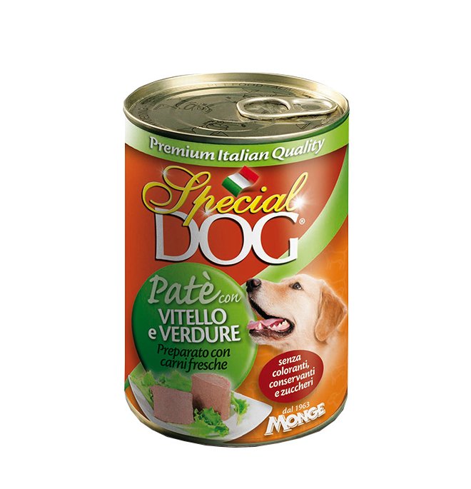 SPECIAL DOG CANE PATE' VITELLO VERDURE 400GR (lattina)
