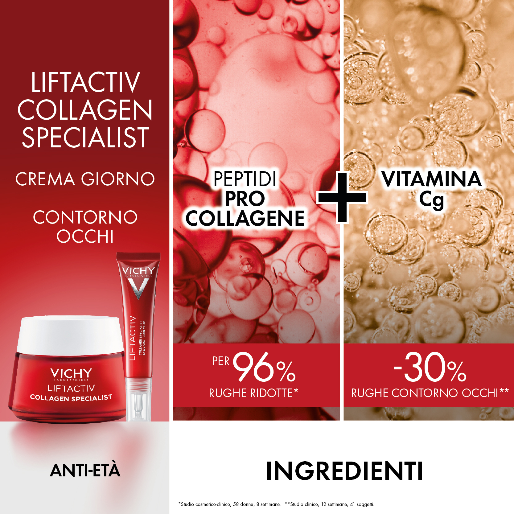 Vichy Pochette Regalo per un effetto Anti-Età Global con Crema Giorno Liftactiv Collagen Specialist 50 ml + Contorno Occhi 15 ml Vichy Pochette Regalo per un effetto Anti-Età Global con Crema Giorno Liftactiv Collagen Specialist 50 ml + Contorno Occhi 15 ml