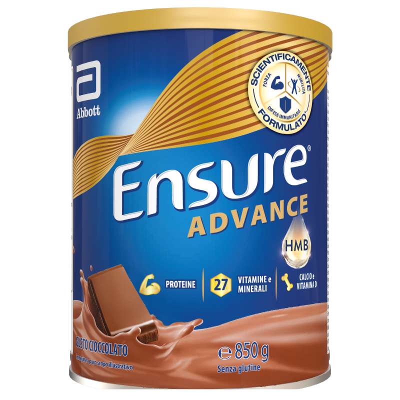Ensure Advance – Formula Nutrivigor Integratore Alimentare Proteico Cioccolato 850g