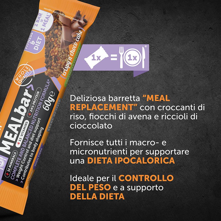 Named Sport Mealbar - Barretta Sostitutiva Del Pasto Gusto Crispy N' Choco 60 g