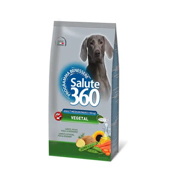 PET360 SALUTE360 CANE VEGETAL ALL BREEDS ADULT CAROTE PATATE PISELLI E ROSMARINO 3KG