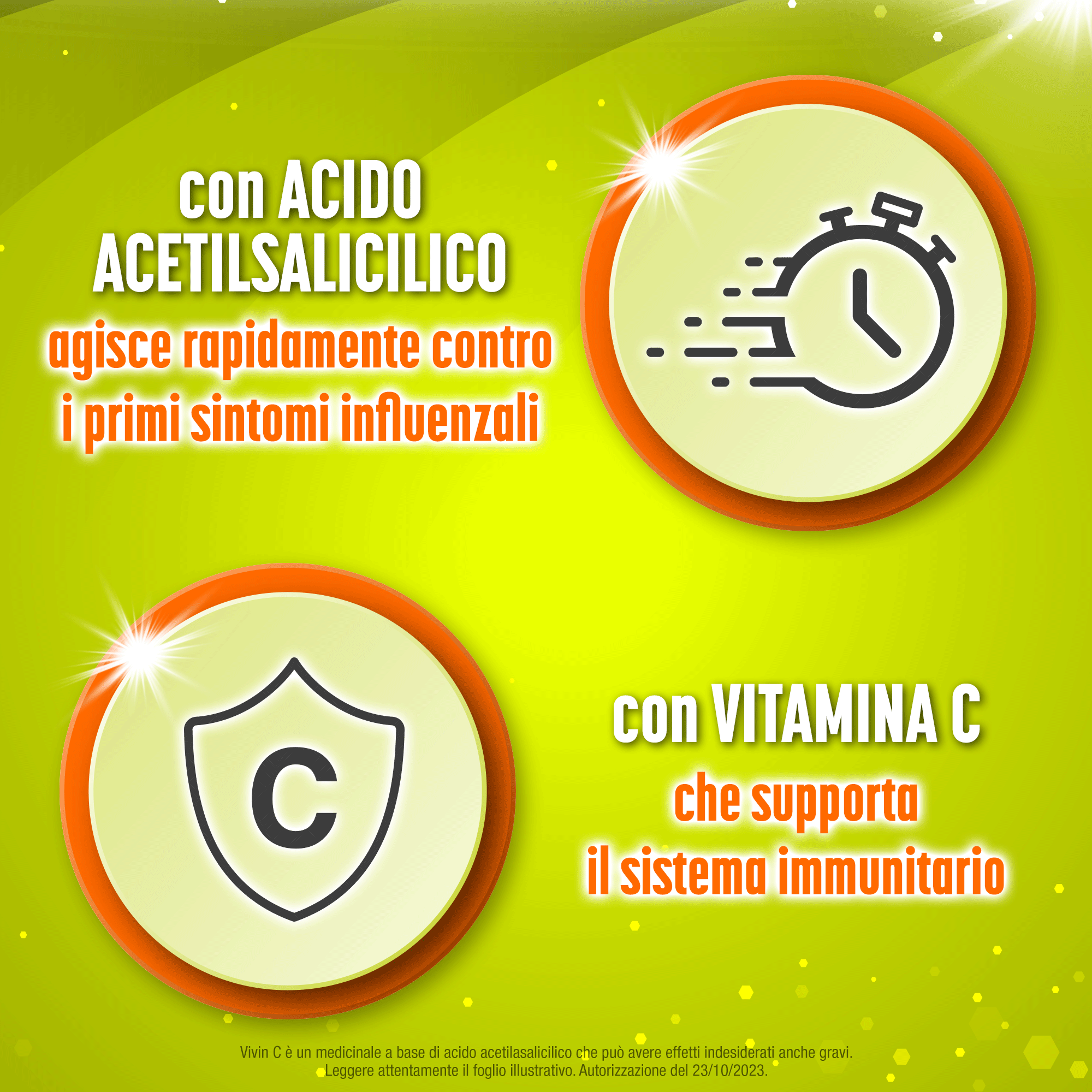 Vivin C contro primi sintomi influenzali e raffreddore 20 compresse effervescenti, con Vit C Vivin C contro primi sintomi influenzali e raffreddore 20 compresse effervescenti, con Vit C