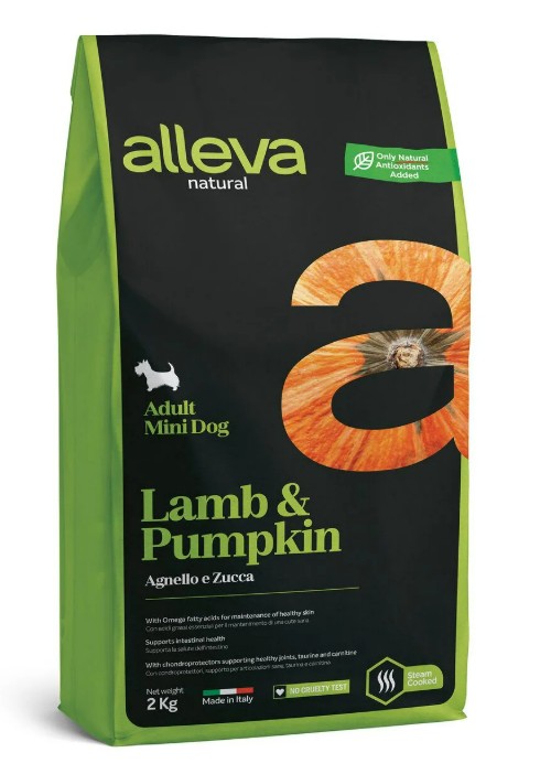 ALLEVA NATURAL DOG ADULT LAMB AND PUMPKIN MINI KG 2 - P00211