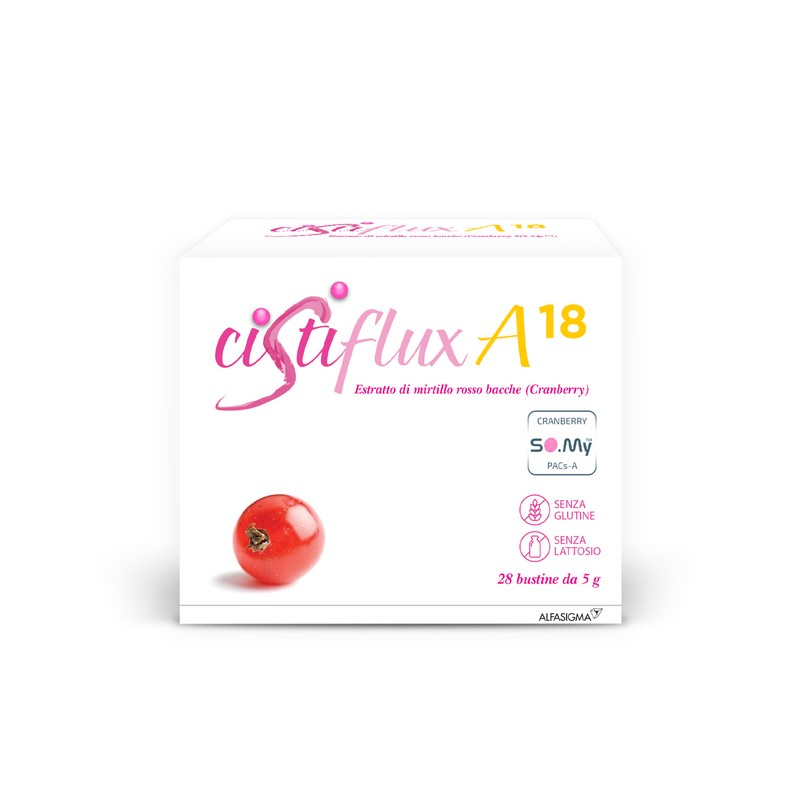Cistiflux A 18 - Integratore per il benessere delle vie urinarie - 28 bustine