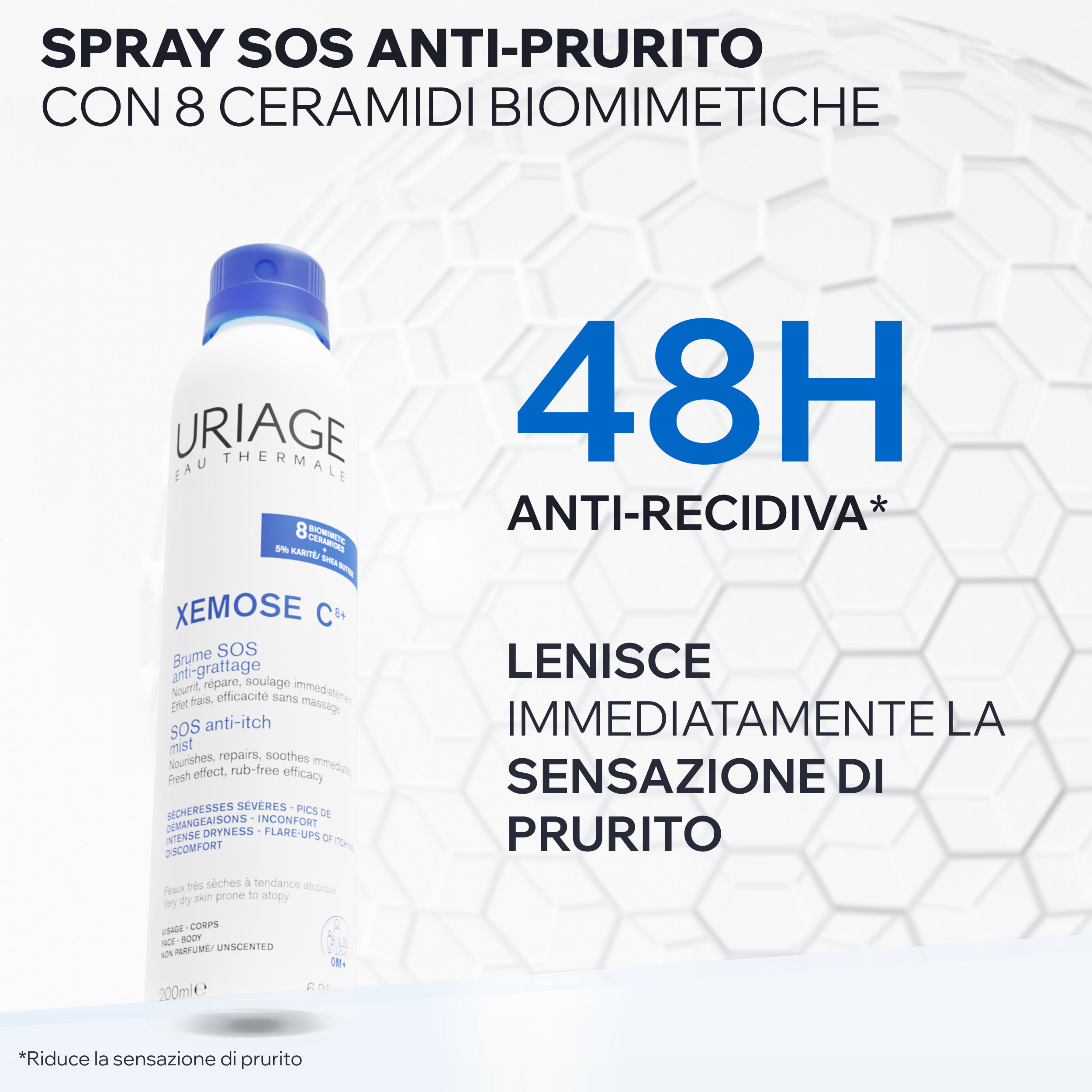 Uriage - Xémose C8+ - Spray Sos Antiprurito 200 ml