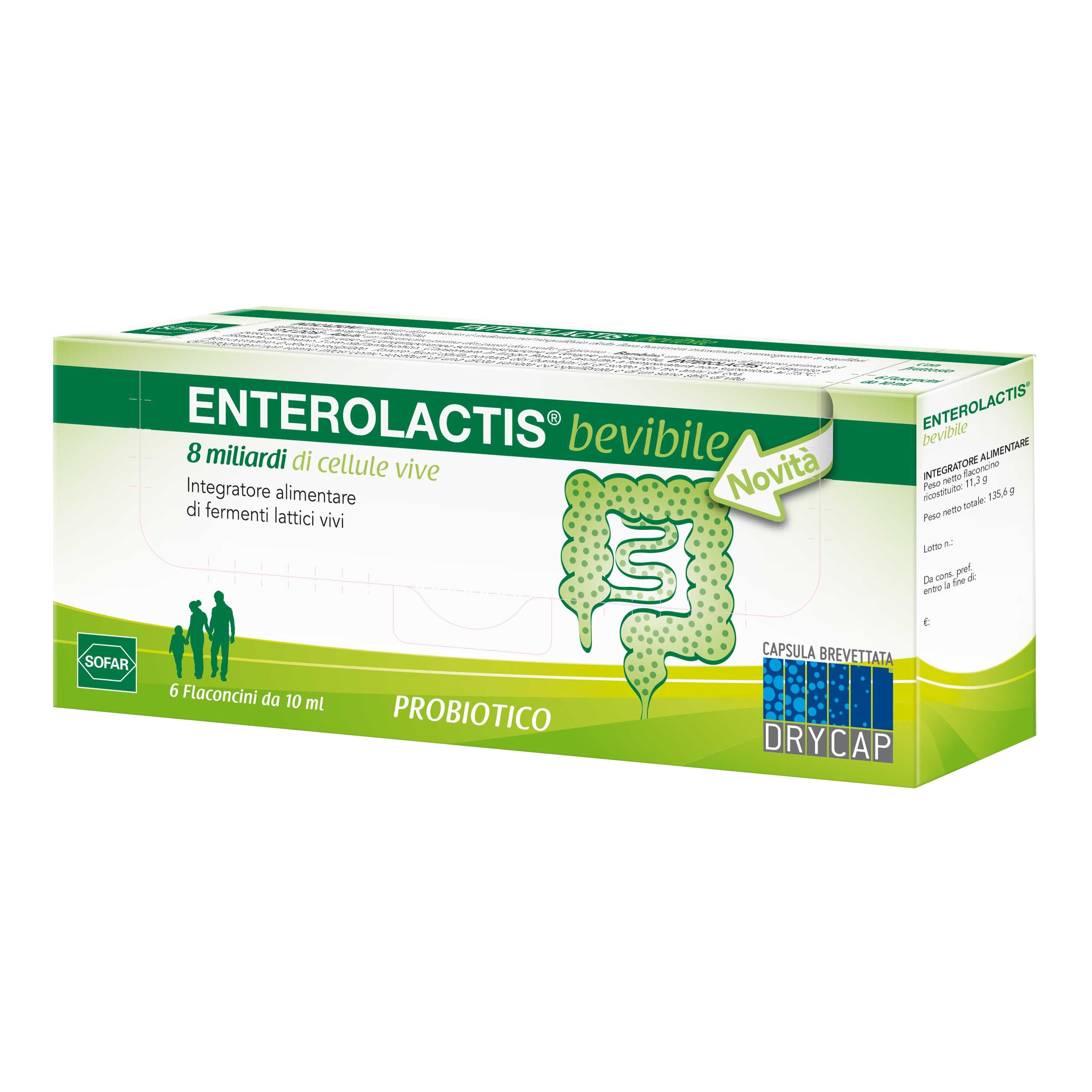 Enterolactis Bevibile, Integratore Alimentare con Fermenti lattici, probiotici L,Casei DG, 8 Miliardi Cellule Vive, Senza Glutine e Lattosio, 6 Flaconcini da 10ml, Gusto Fragola Enterolactis Bevibile, Integratore Alimentare con Fermenti lattici, probiotici L,Casei DG, 8 Miliardi Cellule Vive, Senza Glutine e Lattosio, 6 Flaconcini da 10ml, Gusto Fragola