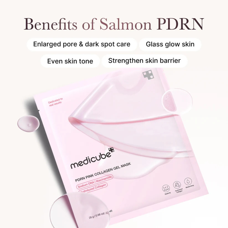 Medicube Salmon PDRN Pink Collagen Jelly Gel Mask - Maschera Illuminante Viso