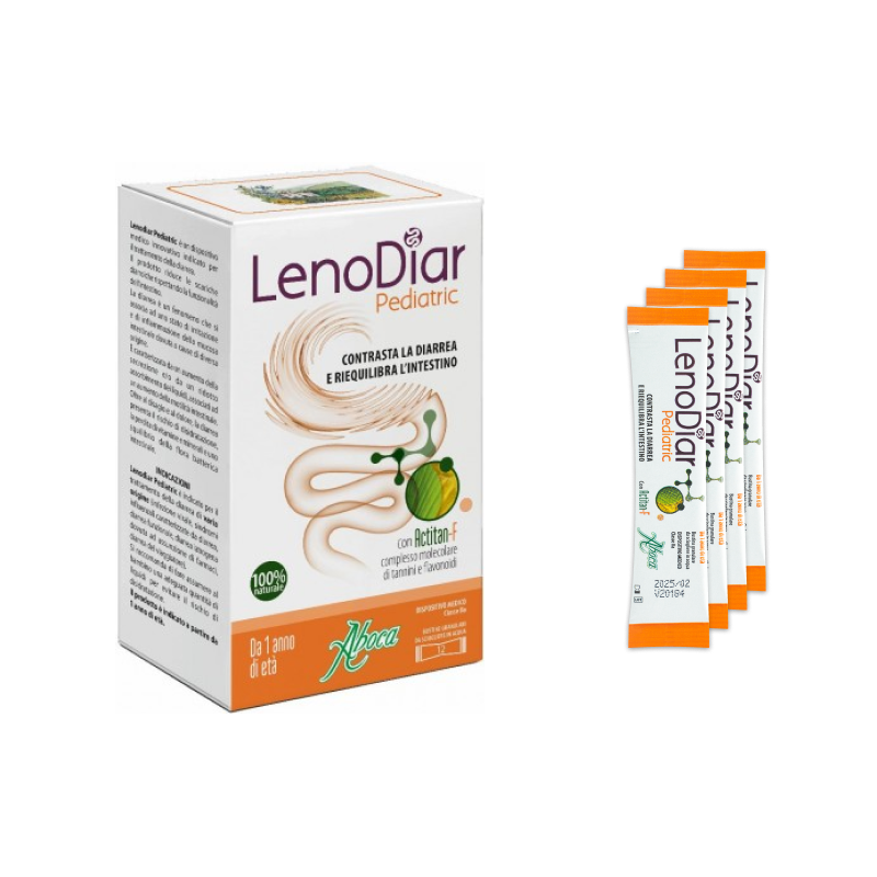 Aboca LenoDiar Pediatric - Diarrea Bambini 12 Bustine - DISPOSITIVO MEDICO Classe II Aboca LenoDiar Pediatric - Diarrea Bambini 12 Bustine - DISPOSITIVO MEDICO Classe II