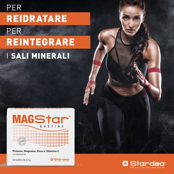 Magstar Integratore Magnesio e Potassio 20 Bustine Magstar Integratore Magnesio e Potassio 20 Bustine
