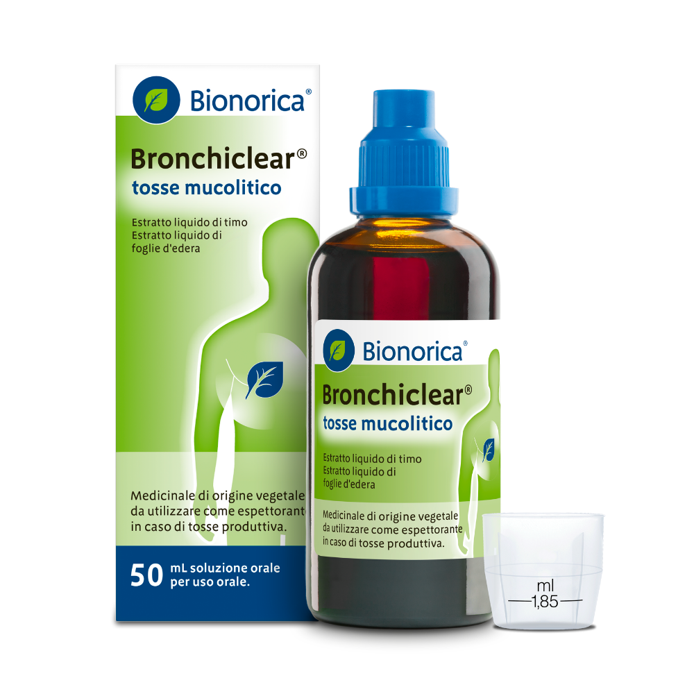Bionorica Bronchiclear Tosse Mucolitico 50 ml - Soluzione Orale Per Tosse Produttiva