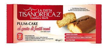 Tisanoreica Plumcake ai Frutti Rossi 45 g