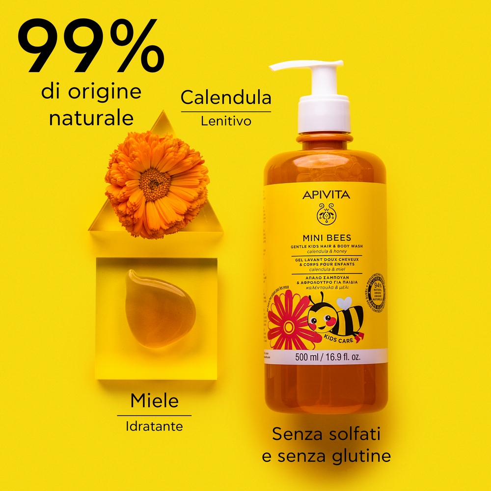 Apivita Detergente Corpo e Capelli Delicato Bimbi - 500ml Apivita Detergente Corpo e Capelli Delicato Bimbi - 500ml