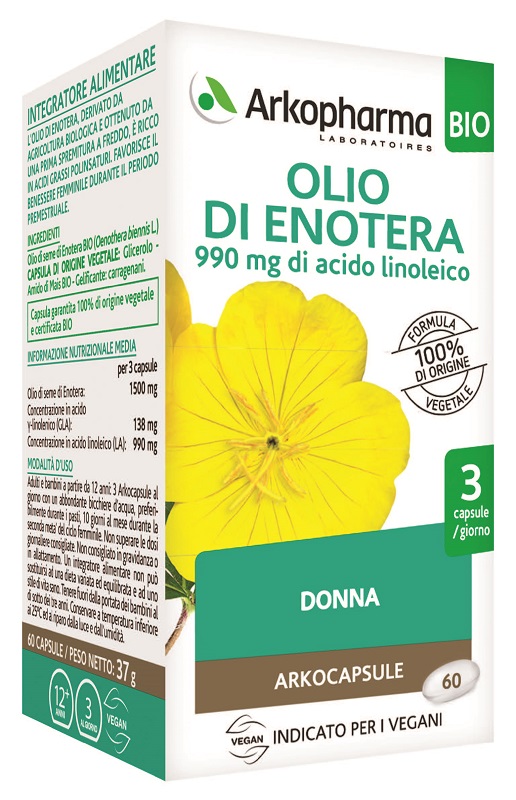 Arkocapsule Olio di Enotera Integratore Alimentare 60 capsule