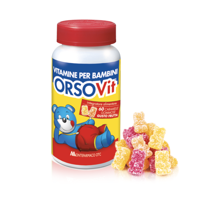 Orsovit Integratore Vitamine Per Bambini Gusto Frutta 60 Caramelle Gommose Orsovit Integratore Vitamine Per Bambini Gusto Frutta 60 Caramelle Gommose
