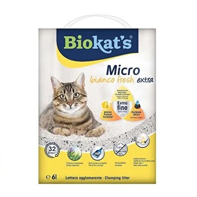 GIMBORN BIOKAT'S LETTIERA GATTO BIANCO FRESH EXTRA 6LT