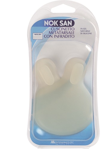 Nok San Cuscinetto in Gel Metatarsale Con Infradito Taglia S/M
